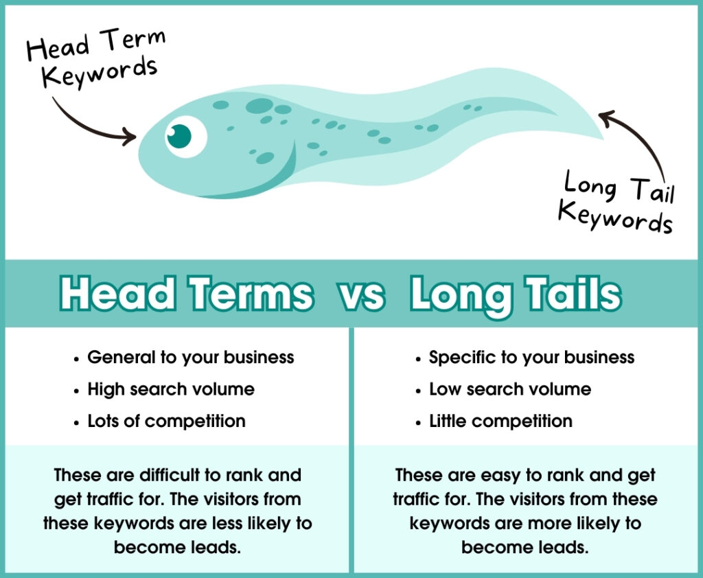 Head Term Keyword vs Longtail Keywords | Blogging | Infinity Creative