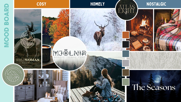 Soul Aligned Branding 85 Winter Wick Mood Board